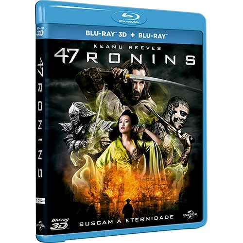 Blu-ray - 47 Ronins (3d + 2d) - Com Keanu Reeves - Com Luva