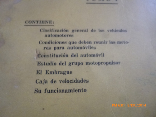 Libro Tecnica Del Automovil Tomo 1 Arnoldo Lucius (aa1081 (Usado)
