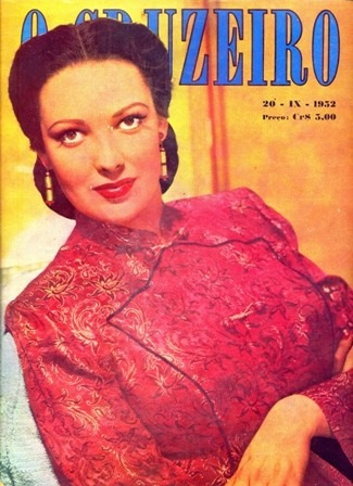 Revista O Cruzeiro 49  -1952 - Capa Linda Darnell -130 Pgs.