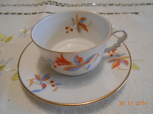 Taza Y Plato De Café En Porcelana  Rosenthal Bavaria,1925.