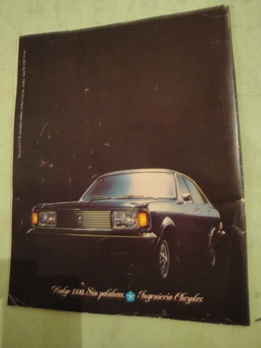 Publicidad Dodge 1500 Chrysler Año 1978