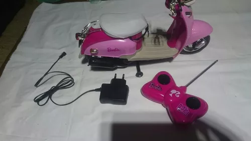 Moto de controle remoto barbie moto glamour candide