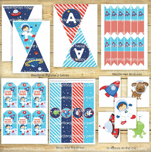 Kit Imprimible Espacio Astronauta