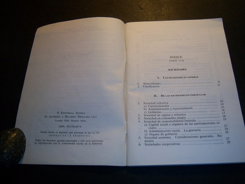 Sociedades . Horacio P Fargosi . Eduardo R Romanello (Usado)