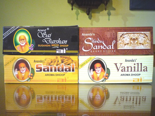 12 Cajas Sahumerios - Sai Darshan/sandalo Hindu/vainilla Y+