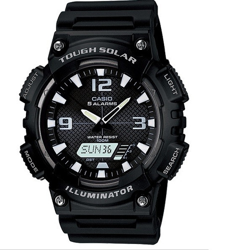 Relogio Casio Aq-s810w-1avdf Solar Crono Timer Wr 100m 5alar