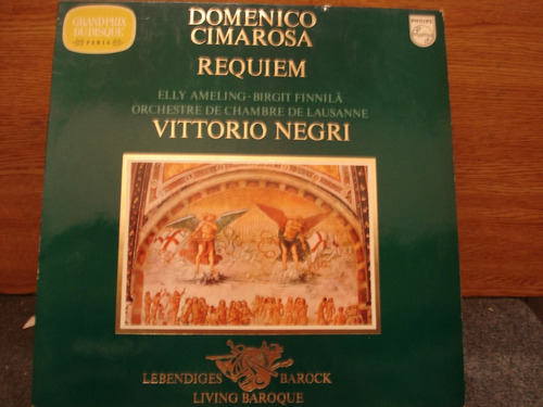 Requiem D Cimarosa Vittorio Negri Barroco Disco Vinilo Lp