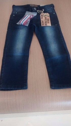 Calça Jeans Tigor T. Tigre Com Cinto. Tamanho: 1,2,3