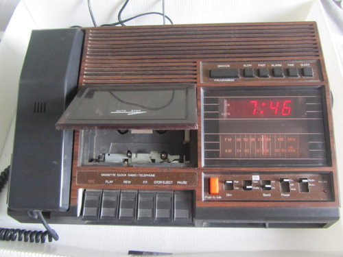 Antiguo Telefono Radio Grabadora Despertador Lee Descripcion