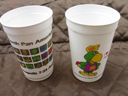 Retro Virales: Antigua Vaso Plastico U S A Indianapolis 1987