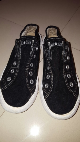 converse negras sin cordones