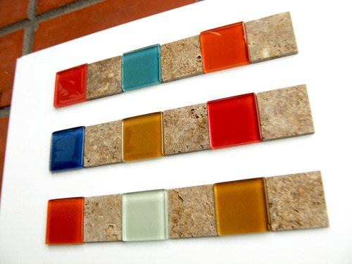 Imagen 4 de 7 de Guarda Travertino, Venecitas Vidrio, Gv330 - Forma Y Diseño