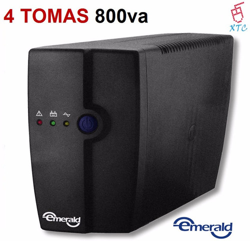 Ups Emerald Back-ups Em-800va 480watts 4 Tomas Regulador Xtc