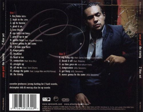 Sean Paul The Trinity Limited Edition 2cd - Los Chiquibum