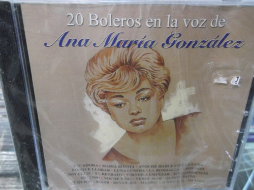 Ana Maria Gonzalez 20 Boleros En La Voz Cd Nuevo Sellado