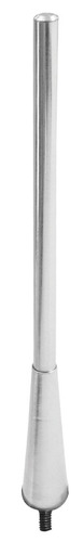 Antena Haste Alumínio Prata Rosca 5mm 15cm Decorat Universal