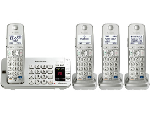 Panasonic Teléf Inalám Kx-tge274s 4 Tlf + 2 Celular Dect 6.0