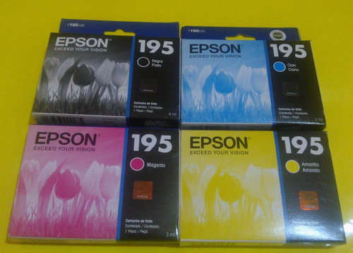 Kit De Cartuchos Epson 195 - Los 4 Colores