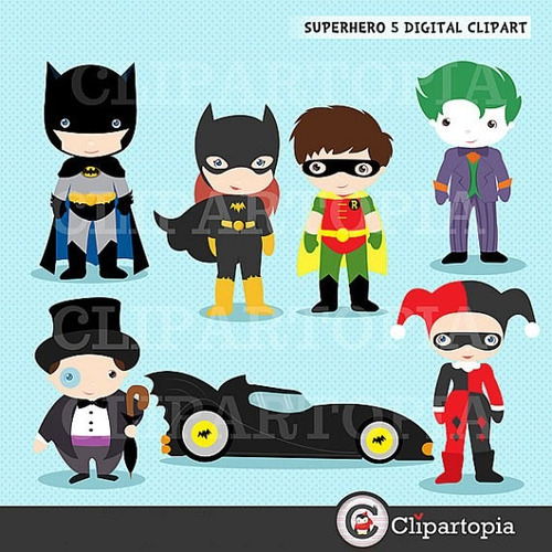 Kit Imprimible Batman Imagenes Clipart Cod594