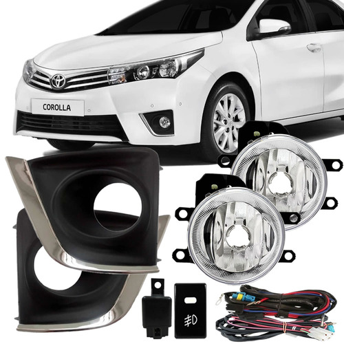 Kit Farol De Milha Auxiliar Toyota Corolla 2014 2015 2016