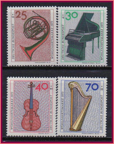 Alemanha - Ocidental - Instrumentos Musicais - 1973 - S/comp