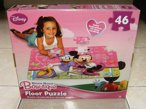 Rompecabezas Gigante Doble Piso Tren Abecedario Minnie Mouse