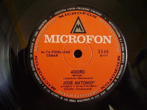 Jose Antonio-adoro-perdamonos-vinilo Simple-casi Nuevo- Oca