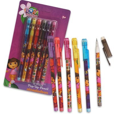 Set De 6 Lápices Mecánicos Importado De Dora La Exploradora