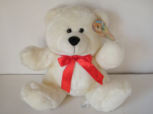 Peluche Oso Polar Con Moño  Lucky Candy