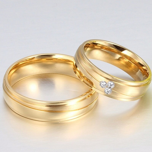 Anillos De Matrimonio Oro 18k Amor Amistad Regalo Plata S7