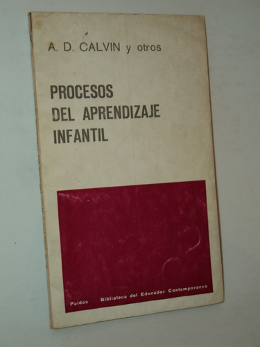 Procesos De Aprendizaje Infantil - Calvin - En Belgrano