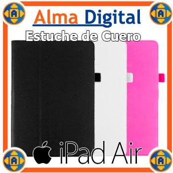 Estuche Cuero Apple iPad 5 Air Forro Protector Tipo Agenda