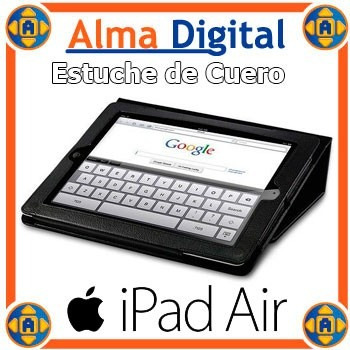 Estuche Cuero Apple iPad 5 Air Forro Protector Tipo Agenda