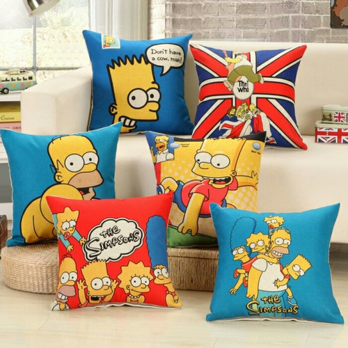 A Pedido, Cojines Decorativos Simpsons, Sin Relleno.
