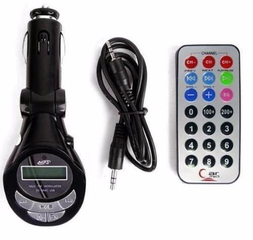 Transmisor Fm Control Remoto Puerto Usb Sd Mp3