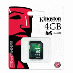 Cartão De Memória Kingston 4gb Sd Classe 10