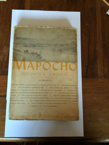 Revista Mapocho Año 1964 Tomo Ii N°3 Estudio Sobre Neruda