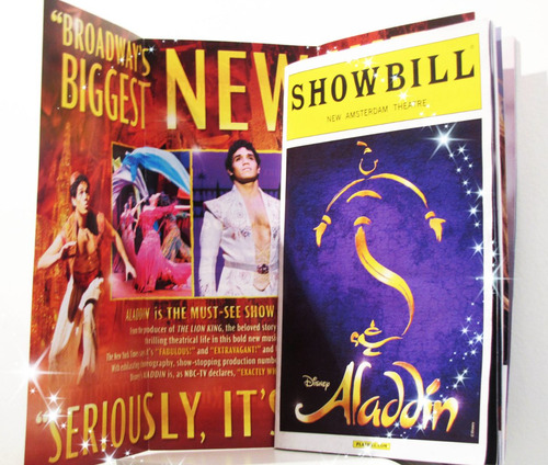 Disney Aladdin (programa De Broadway) Nuevo
