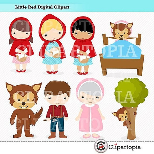 Kit Imprimible Caperucita Roja Imagenes Clipart Cod750