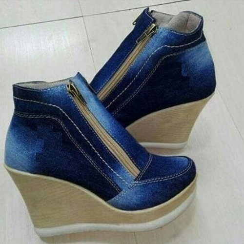 Botin Jeans Para Damas Envio Gratis