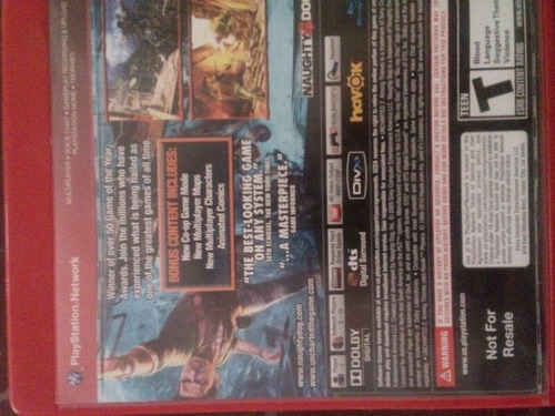 Juego De Ps3 Uncharted 2 (Usado)