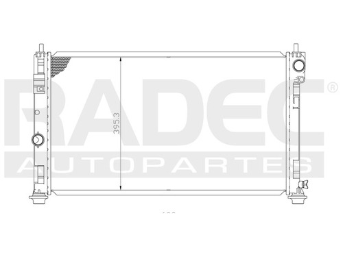 Radiador  Avenger/caliber/patriot 08-10 L4 V6 2.4/3.5 Lts Au