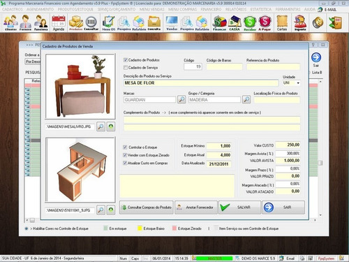 Programa Para Marcenaria Com Vendas E Financeiro 5.9 Plus