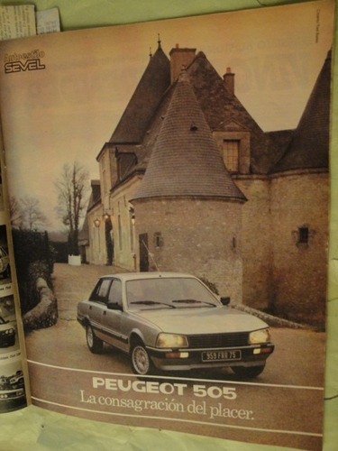 Publicidad Peugeot 505 Año 1986