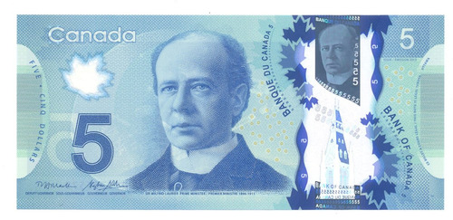 Canada Five 5 Dollars Polimero 2013 S/c Mision Espacial