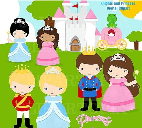 Kit Imprimible Princesas Y Principes Disney Imagenes Clipart
