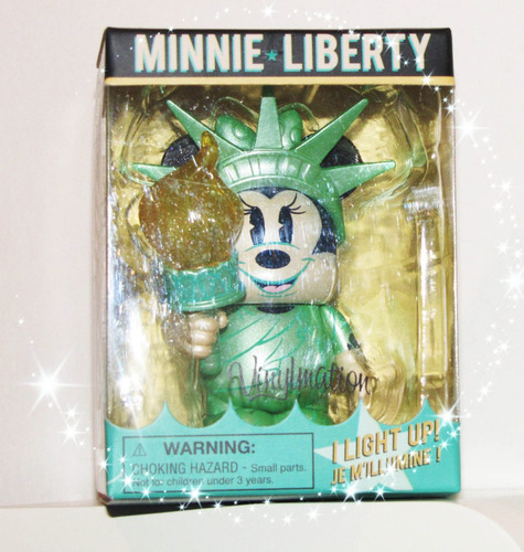 Disney Vynilmation Minnie Estatua De La Libertad D Colección