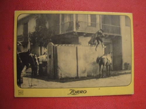 Figuritas El Zorro Año 1972 - 1973 Nº42