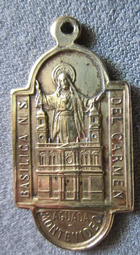 Medalla Antigua Religiosa Basilica De La Aguada Montevideo