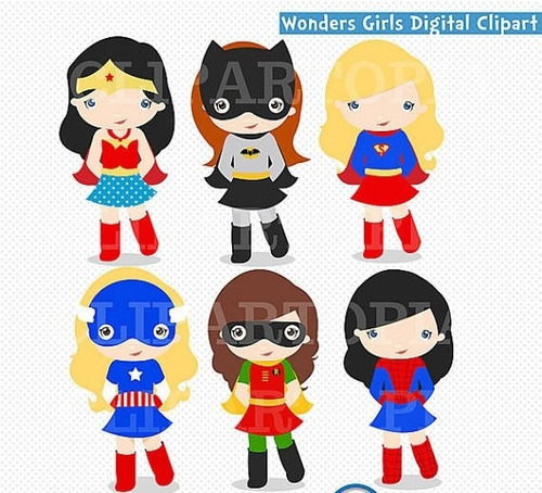 Kit Imprimible Superchicas Nenas Imagenes Clipart